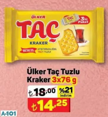 ÜLKER TAÇ TUZLU KRAKER